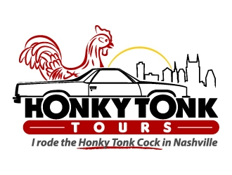 Honky Tonk Tours  logo design by jaize