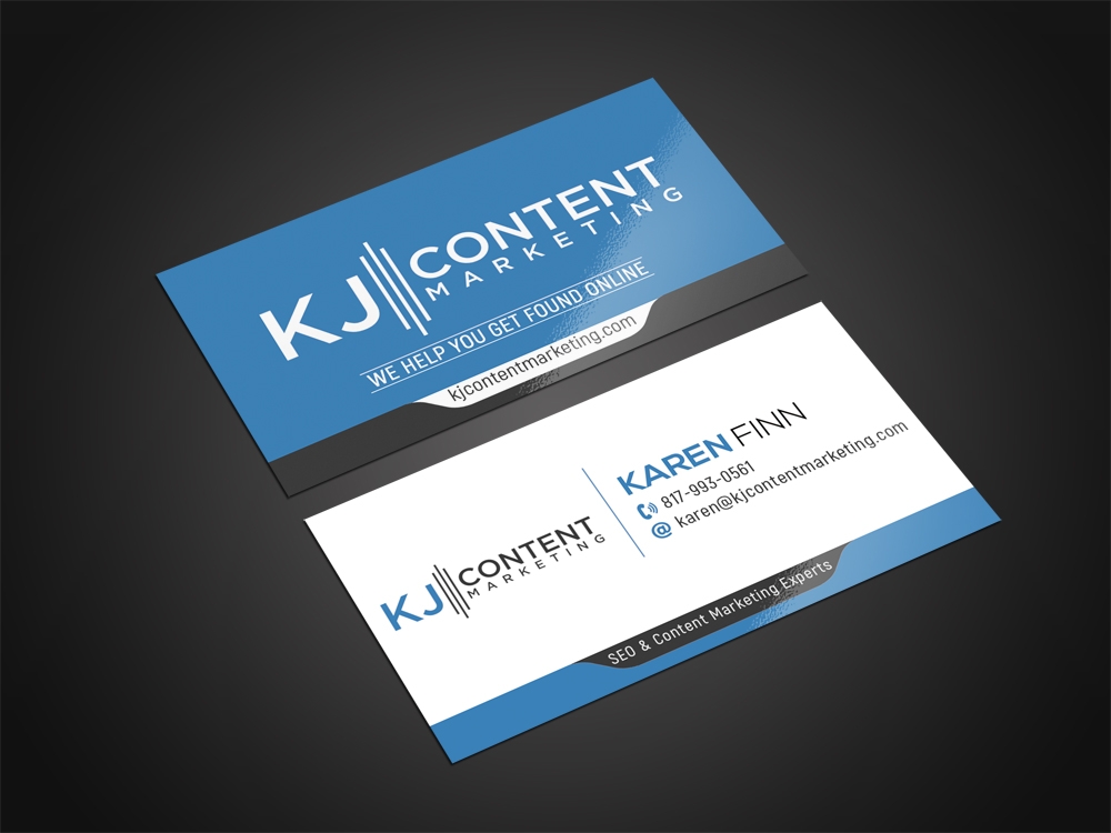 KJ Content Marketing logo design by aamir