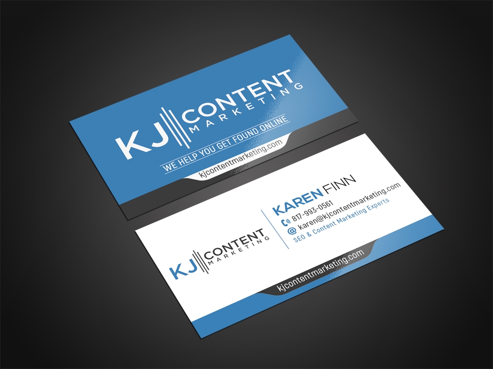 KJ Content Marketing logo design by aamir