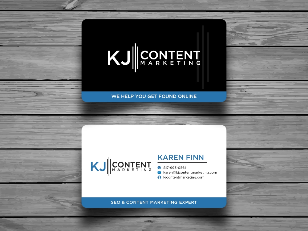 KJ Content Marketing logo design by labo