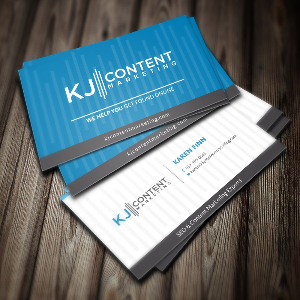 KJ Content Marketing logo design by scriotx