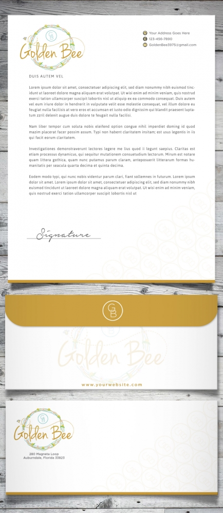 Golden Bee logo design by scriotx