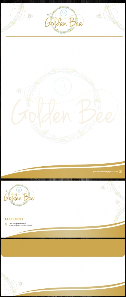 Golden Bee logo design by MastersDesigns
