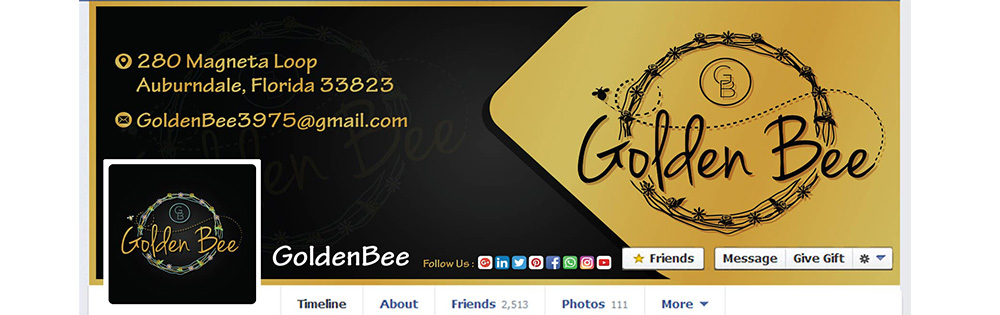 Golden Bee logo design by Suvendu