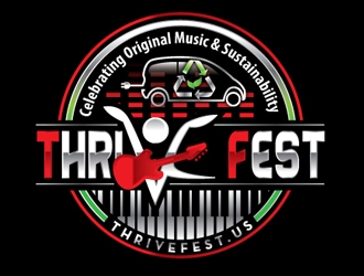 Thrive Fest logo design by logoguy