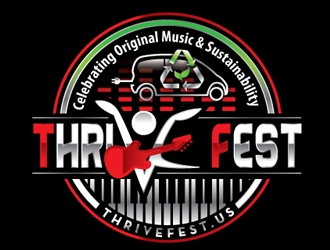 Thrive Fest logo design by logoguy