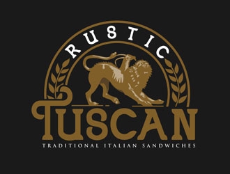 Rustic Tuscan logo design by DreamLogoDesign
