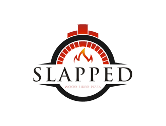 Slapped Woodfired Pizza logo design by zeta