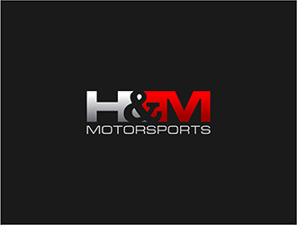 H&M Motorsports logo design by hole