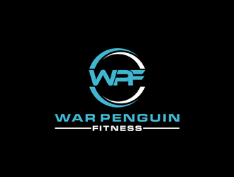 War Penguin Fitness logo design by johana