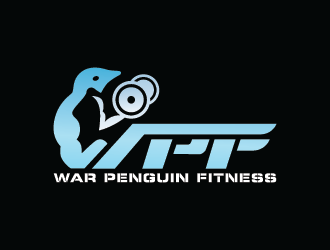 War Penguin Fitness logo design by Andri