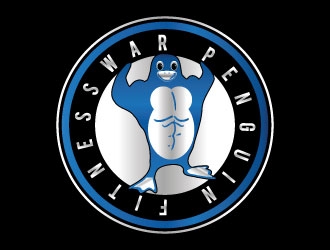 War Penguin Fitness logo design by AYATA