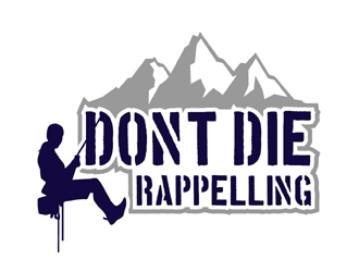 Dont Die Rappelling logo design by MAXR