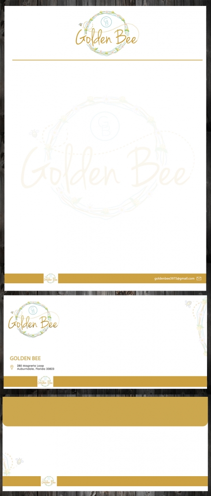 Golden Bee logo design by MastersDesigns
