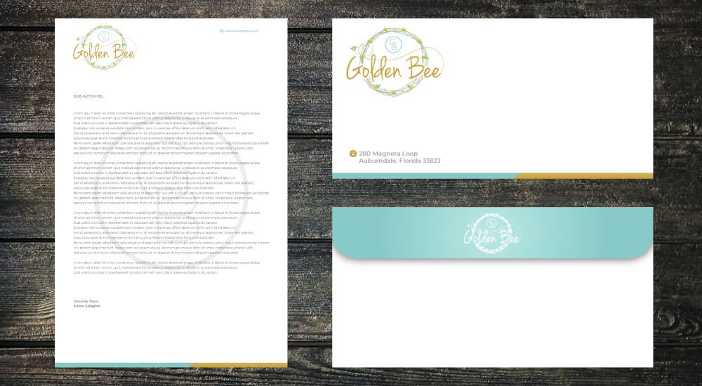 Golden Bee logo design by Art_Chaza