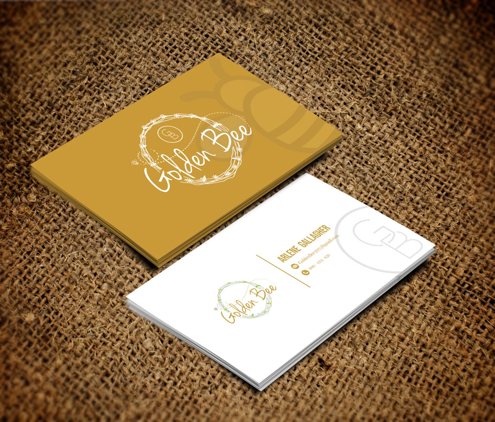 Golden Bee logo design by grea8design