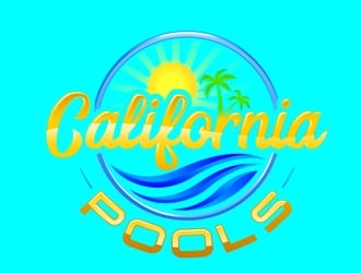 California Pools logo design by DreamLogoDesign