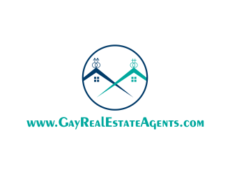 www.GayRealEstateAgents.com logo design by qqdesigns