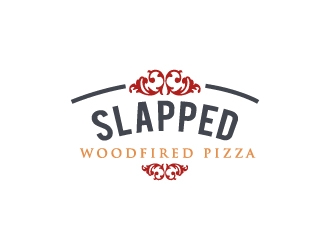 Slapped Woodfired Pizza logo design by onep