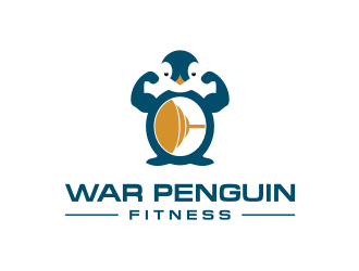 War Penguin Fitness logo design by superiors