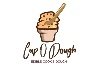 Cup O Dough logo design by Erasedink