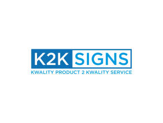 K2K SIGNS logo design by RIANW
