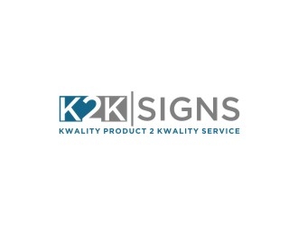 K2K SIGNS logo design by bricton