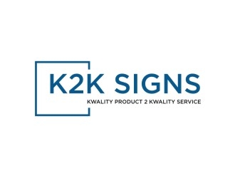 K2K SIGNS logo design by EkoBooM
