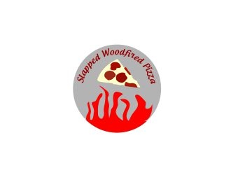 Slapped Woodfired Pizza logo design by ElonStark