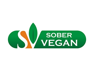 Sober Vegan / Sober Vegans logo design by gitzart