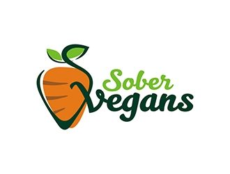 Sober Vegan / Sober Vegans logo design by gitzart