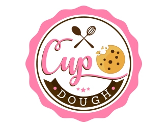 Cup O Dough logo design by fawadyk