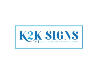 K2K SIGNS logo design by Creativeart