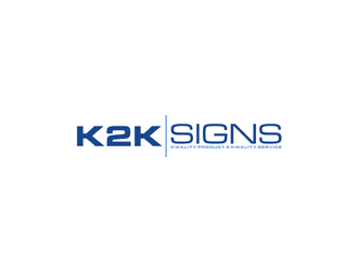 K2K SIGNS logo design by alby