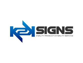 K2K SIGNS logo design by CreativeKiller