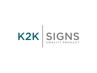 K2K SIGNS logo design by nurul_rizkon