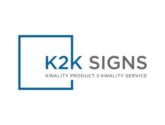 K2K SIGNS logo design by savana