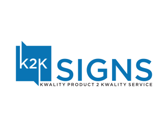 K2K SIGNS logo design by savana