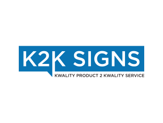 K2K SIGNS logo design by savana