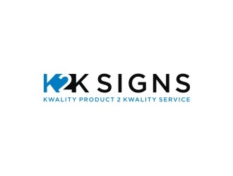 K2K SIGNS logo design by Franky.