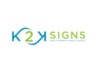 K2K SIGNS logo design by Franky.