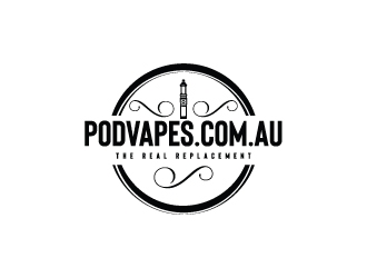 PODVAPES.COM.AU logo design by Creativeart