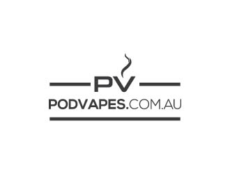PODVAPES.COM.AU logo design by wongndeso