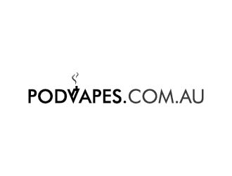 PODVAPES.COM.AU logo design by wongndeso