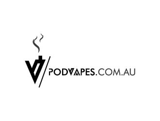 PODVAPES.COM.AU logo design by wongndeso