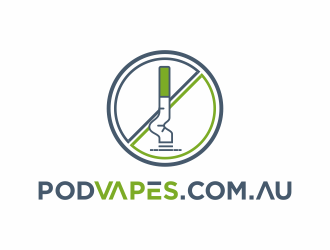 PODVAPES.COM.AU logo design by goblin