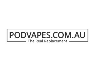 PODVAPES.COM.AU logo design by eyeglass