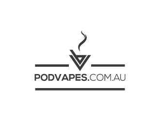 PODVAPES.COM.AU logo design by wongndeso