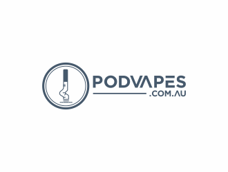 PODVAPES.COM.AU logo design by goblin