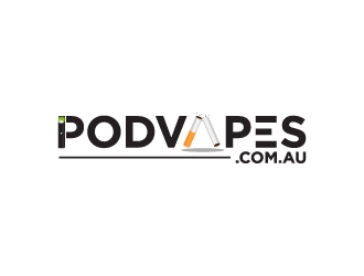 PODVAPES.COM.AU logo design by fillintheblack